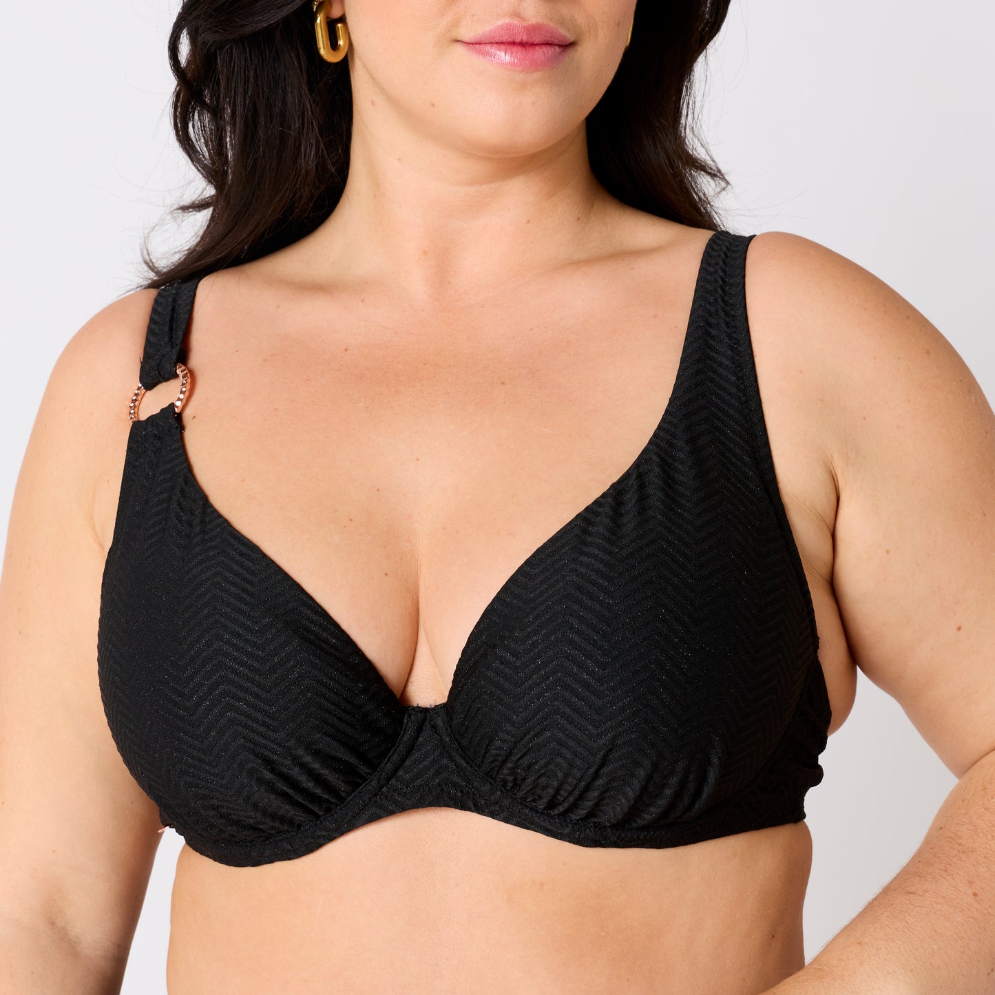 DESINVOLTE - Haut de maillot coqué grande taille