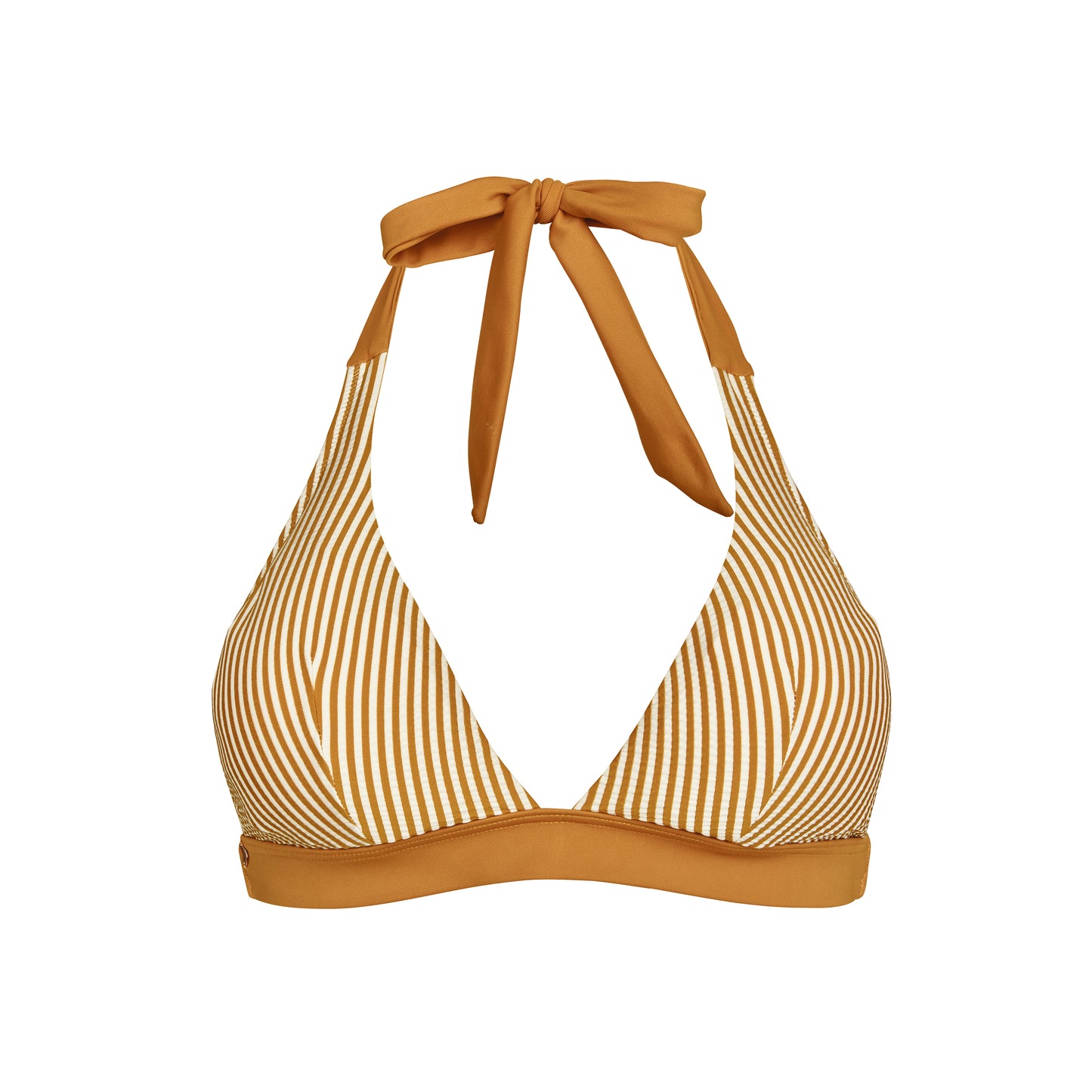 Haut triangle CARAMEL modèle SABLE Brigitte Bardot bain