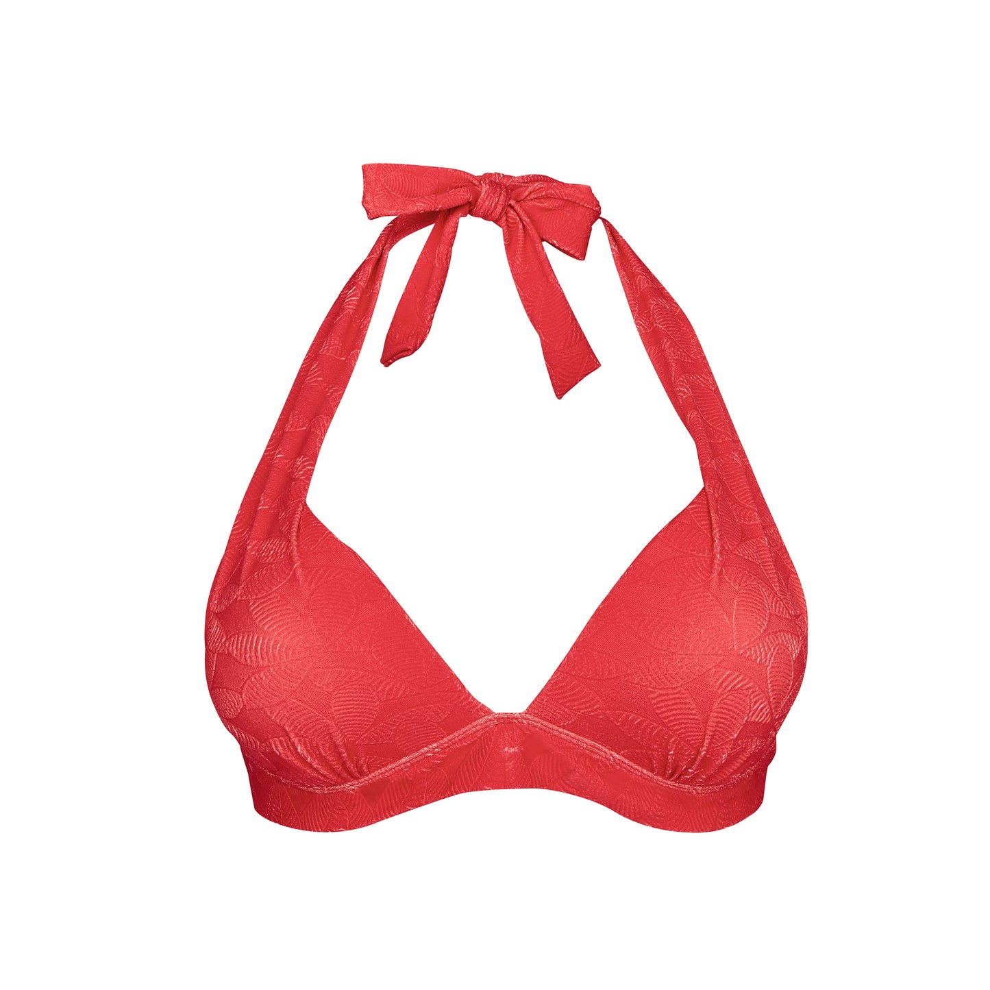 Haut triangle Up ROUGE modèle VACANCES Brigitte Bardot bain