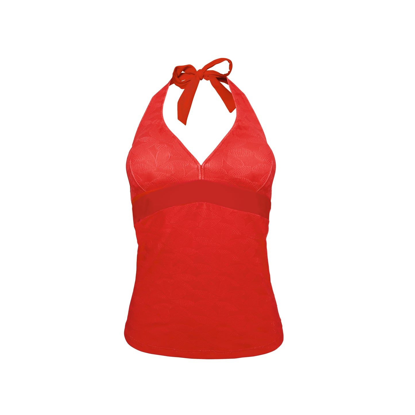 Tankini ROUGE modèle VACANCES Brigitte Bardot bain