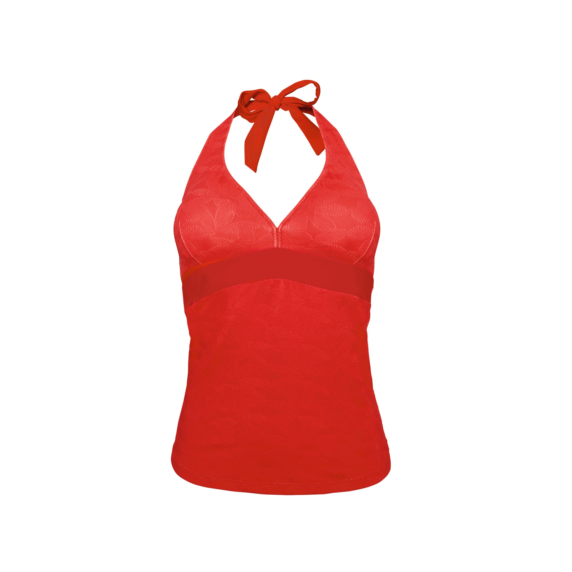 Tankini ROUGE modèle VACANCES Brigitte Bardot bain
