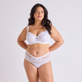 SHORTY GRANDE TAILLE DENTELLE BLANC | AFFINITÉ