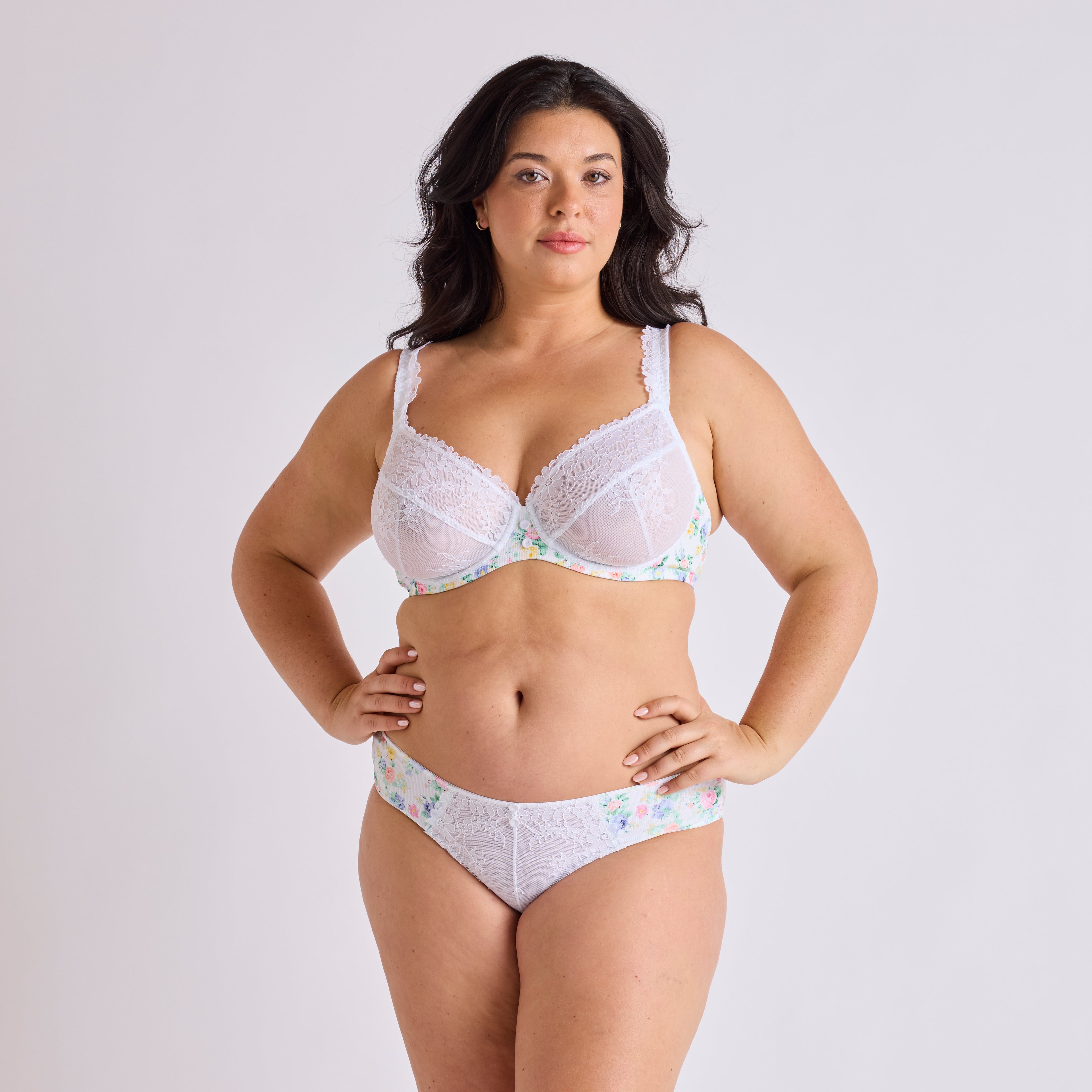 SLIP GRANDE TAILLE MICROFIBRE BLANC | AME