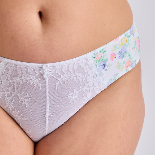 SLIP GRANDE TAILLE MICROFIBRE BLANC | AME