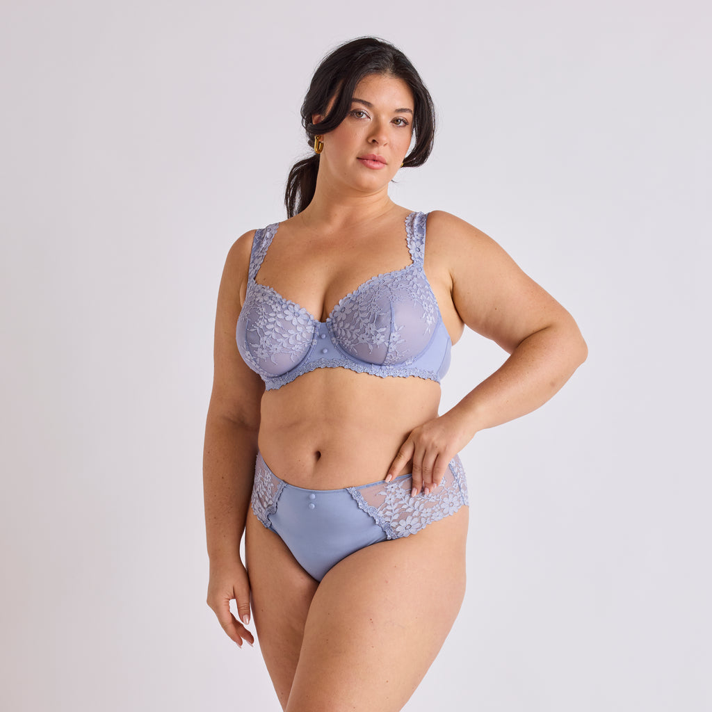 SOUTIEN GORGE GRAND MAINTIEN DENTELLE BLEU | DENIM