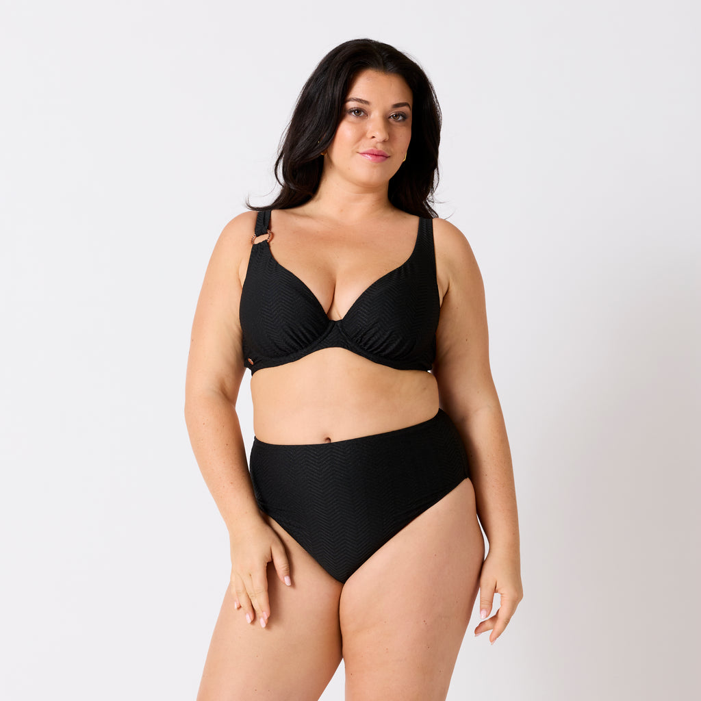 DESINVOLTE - Haut de maillot coqué grande taille