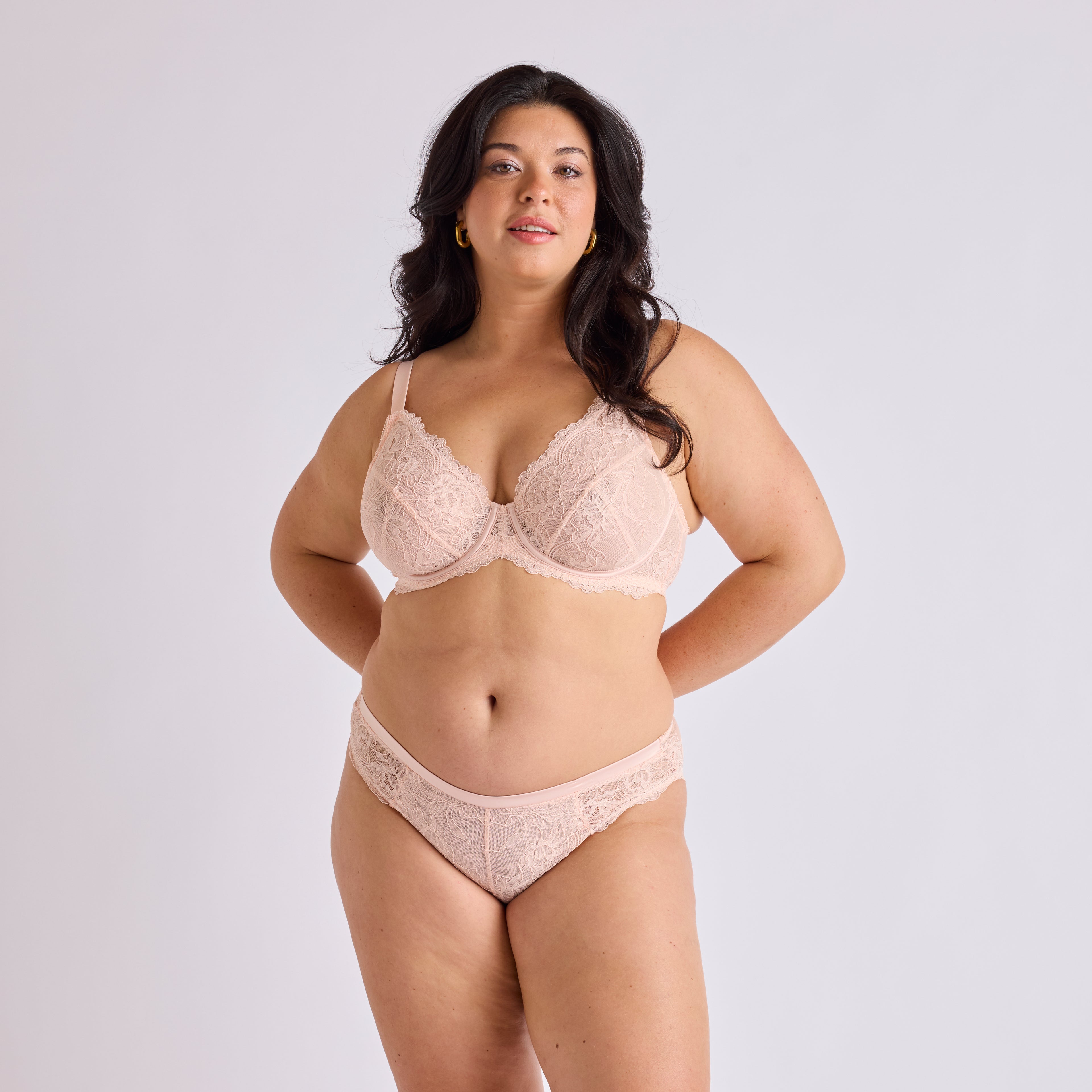 SLIP FEMME DENTELLE SEQUINS POUDRE | ELOGE