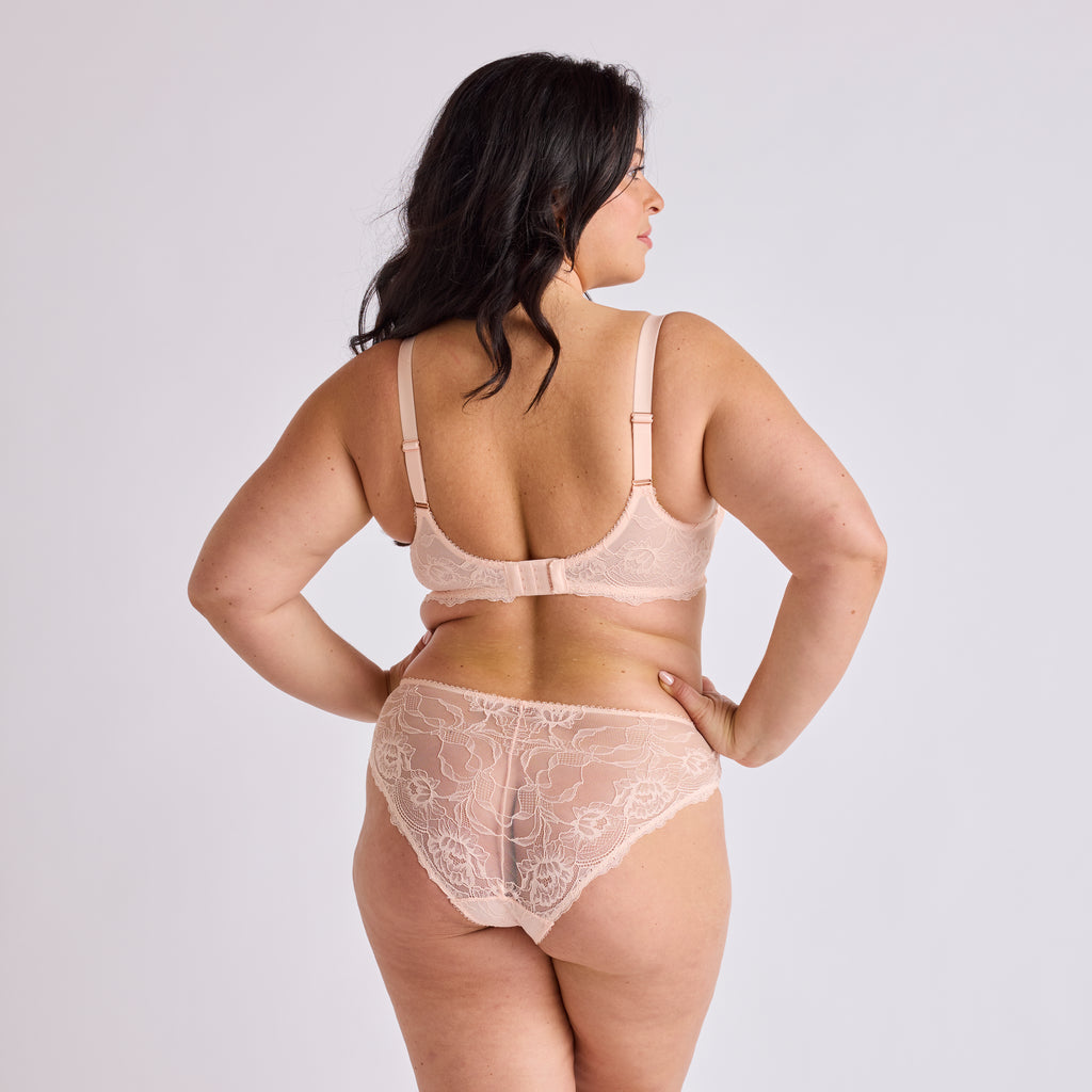 SLIP FEMME DENTELLE SEQUINS POUDRE | ELOGE