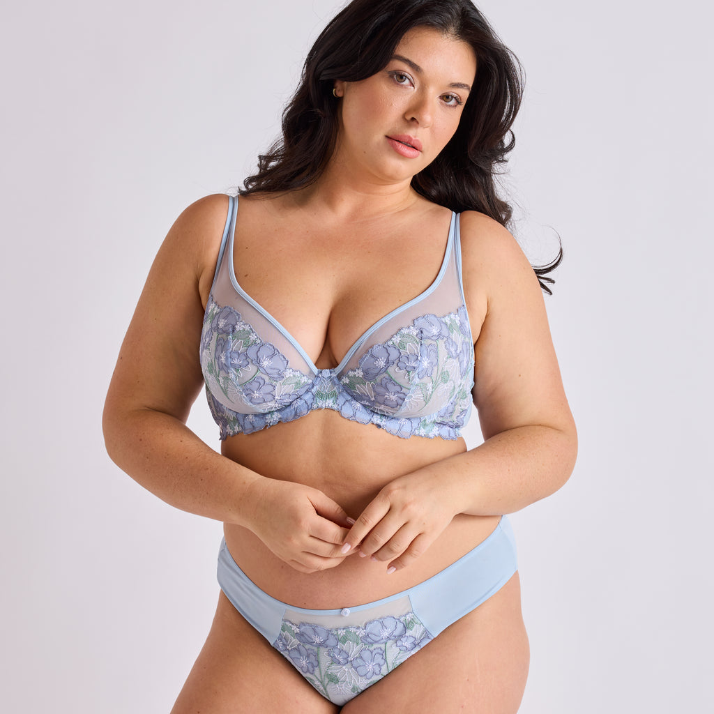 SOUTIEN GORGE GRANDE TAILLE ARMATURES BLEU | PASSION