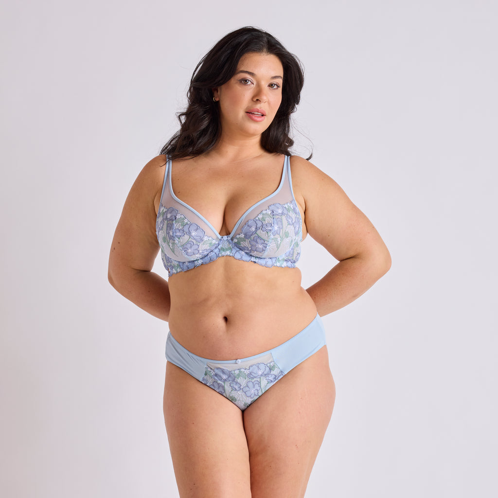 SOUTIEN GORGE GRANDE TAILLE ARMATURES BLEU | PASSION