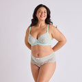 SHORTY GRANDE TAILLE TULLE BRODÉ BICOLORE | SENSIBLE