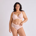 SHORTY GRANDE TAILLE MICROFIBRE POUDRE | VOLUPTE