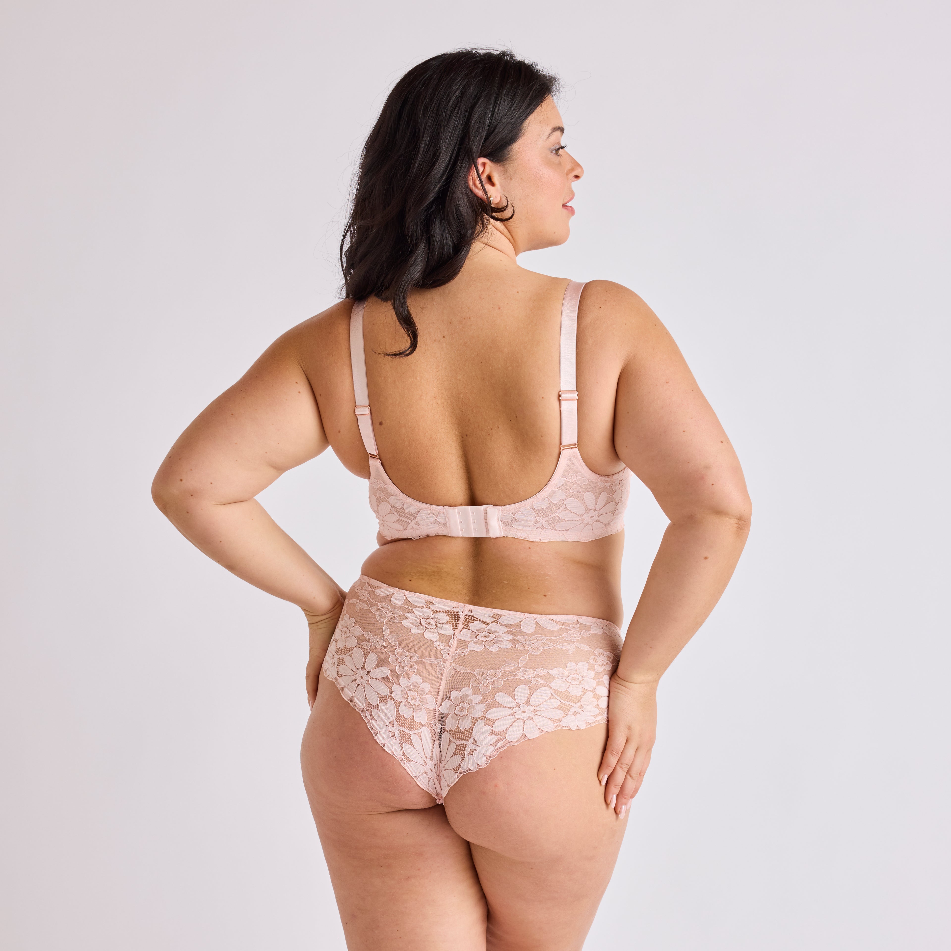 SHORTY GRANDE TAILLE MICROFIBRE POUDRE | VOLUPTE