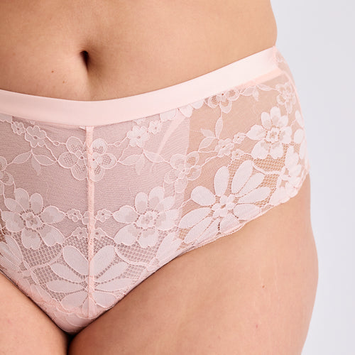 SHORTY GRANDE TAILLE MICROFIBRE POUDRE | VOLUPTE