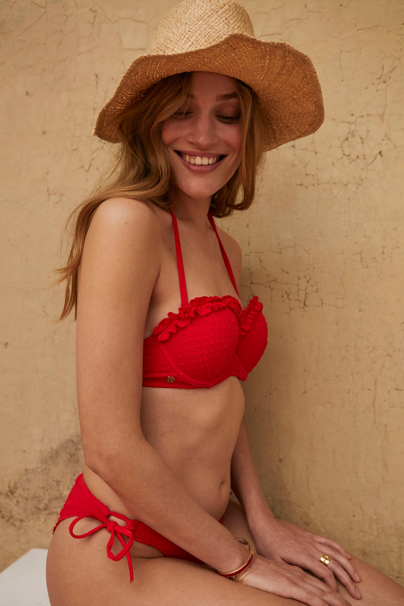 SALSA Bandeau bikini top with multi-position straps