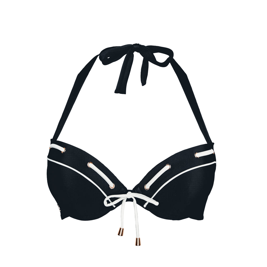 Haut coques up NOIR modèle HORIZON Brigitte Bardot bain
