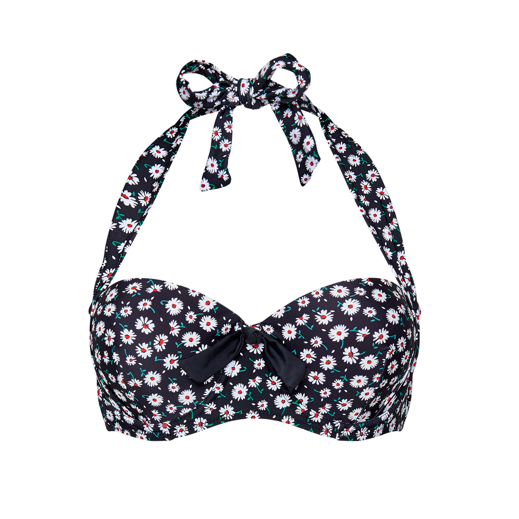 Haut balconnet NOIR modèle PARADIS Brigitte Bardot maillot de bain