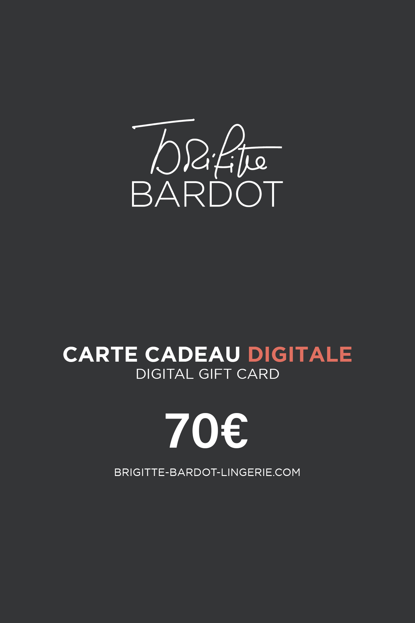 Carte cadeau digitale 70€